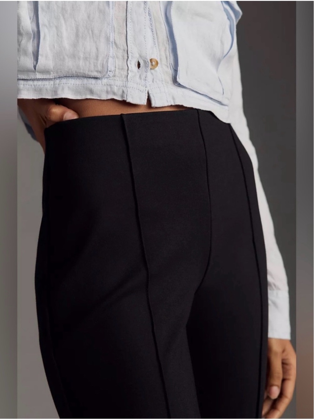 Anthropologie Maeve The Margot Kick-Flare Cropped Pants Women’s size XSmall - Picture 3 of 14
